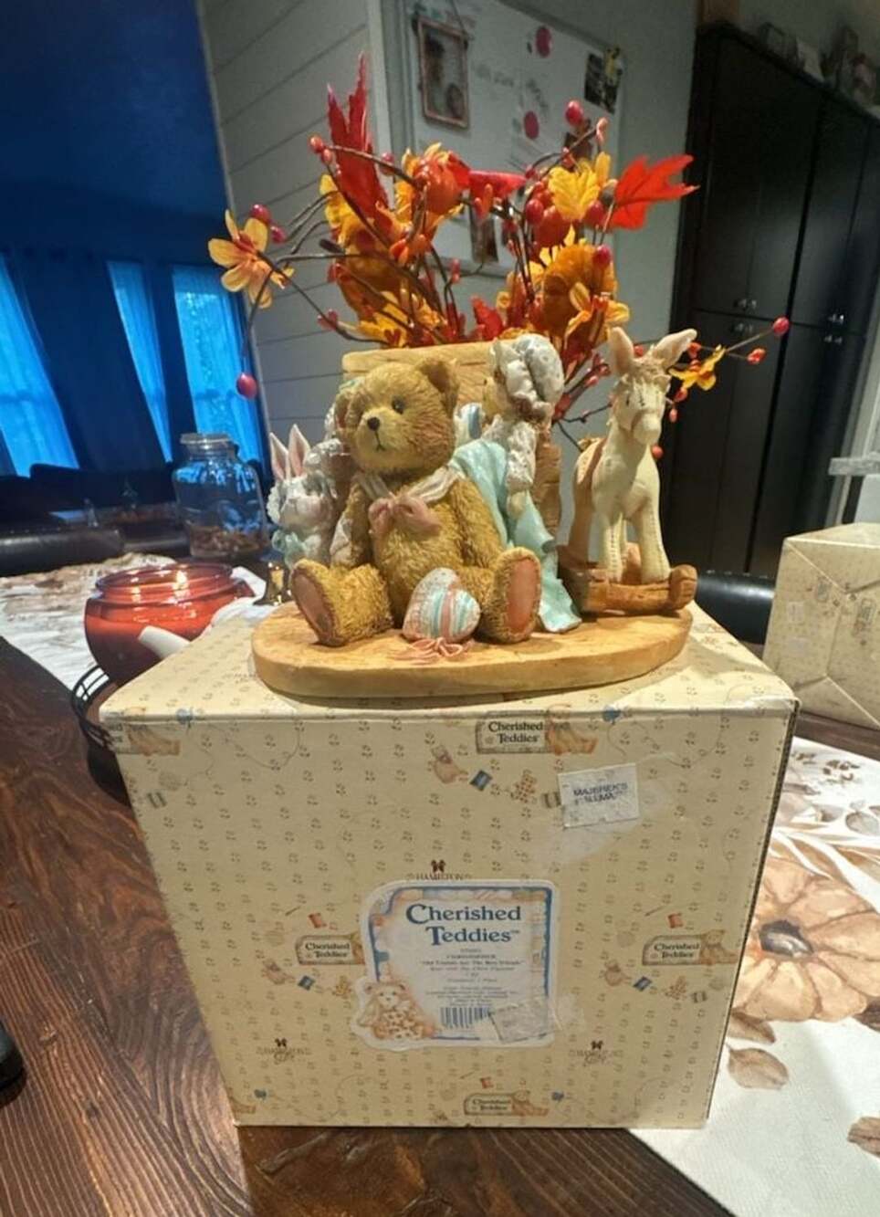 Enesco Cherished Teddies Christopher And Friends With Toy Chest # 950483